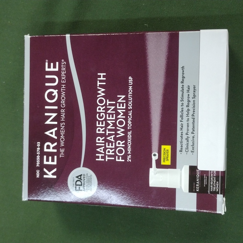 Keranique Hair Regrowth Treatment For Women 2 month supply